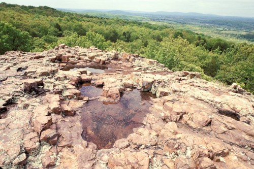 Rhyolite formation called Devil's Honeycomb in Missouri